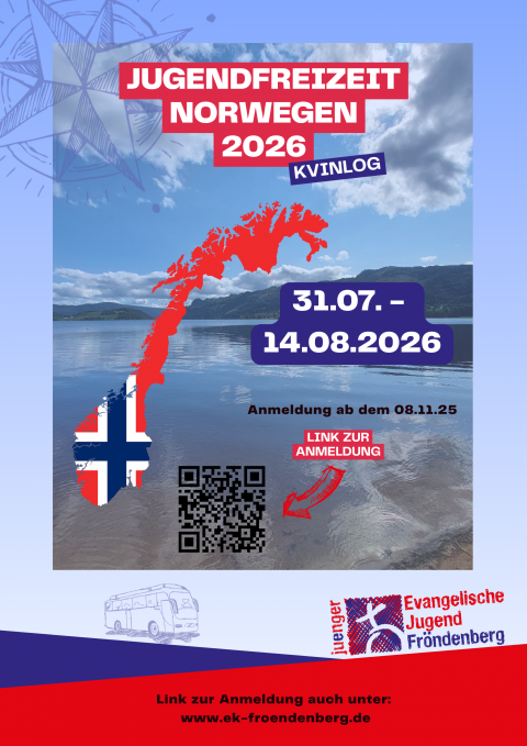 Norwegen Freizeit vom 31.07.2026 - 14.08.2026